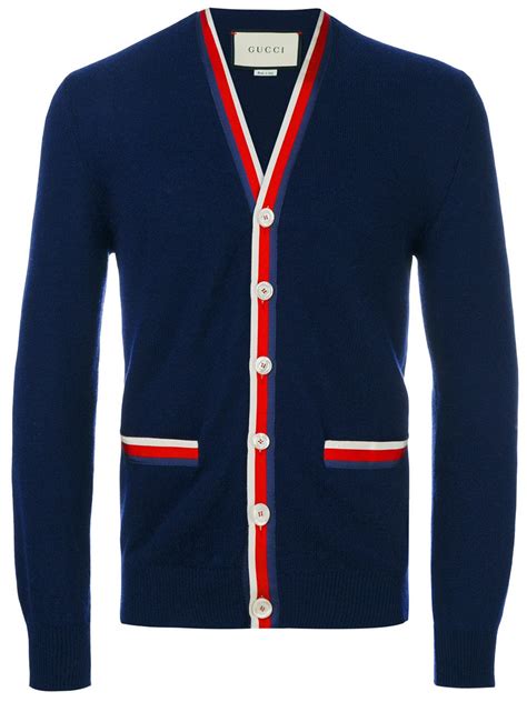 cardigan gucci uomo blu|gucci sweater men's cheap.